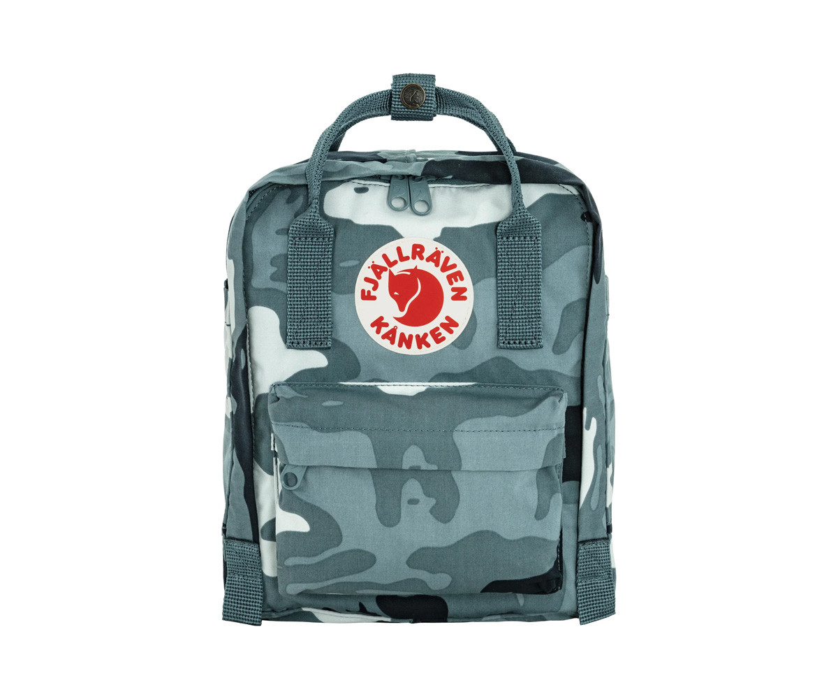 Mochila Kanken Graphics Mini Nimbus Blue Hidden Animals