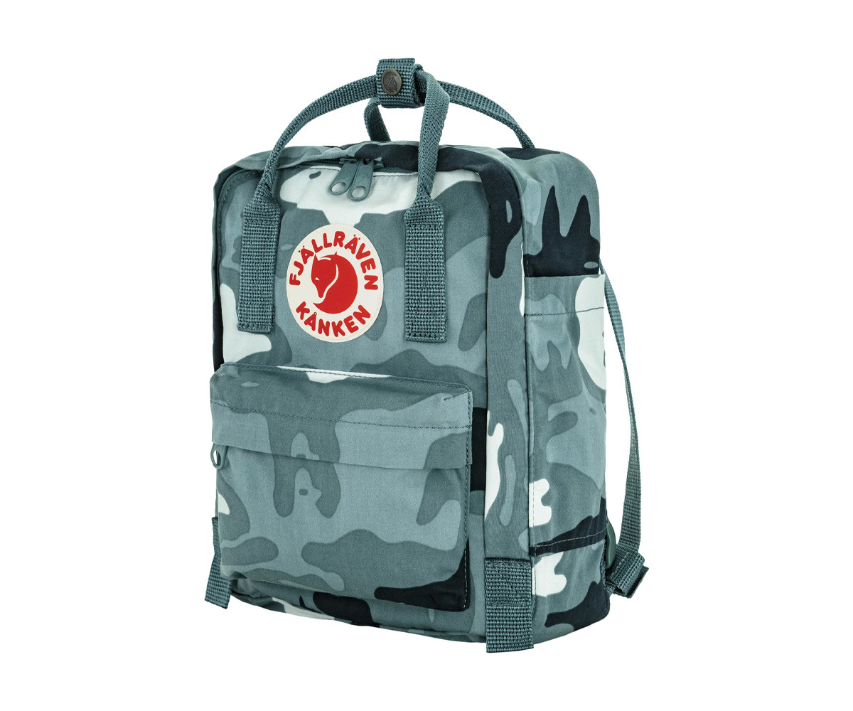 Mochila Kanken Graphics Mini Nimbus Blue Hidden Animals
