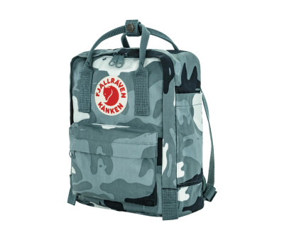 Mochila Kanken Graphics Mini Nimbus Blue Hidden Animals