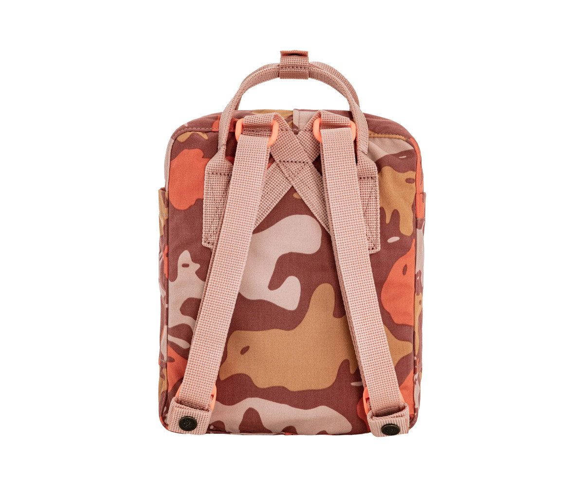 Mochila Kanken Graphics Mini Chalk Rose-Hidden Animals