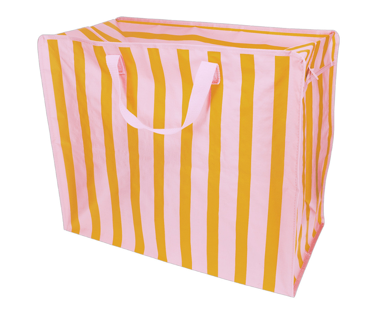 Borsa Riutilizzabile Jumbo Pink Orange Stripes