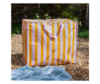 Borsa Riutilizzabile Jumbo Pink Orange Stripes