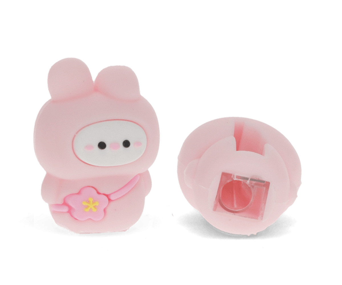 Sacapuntas Infantil Conejita Rosa