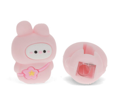 Sacapuntas Infantil Conejita Rosa