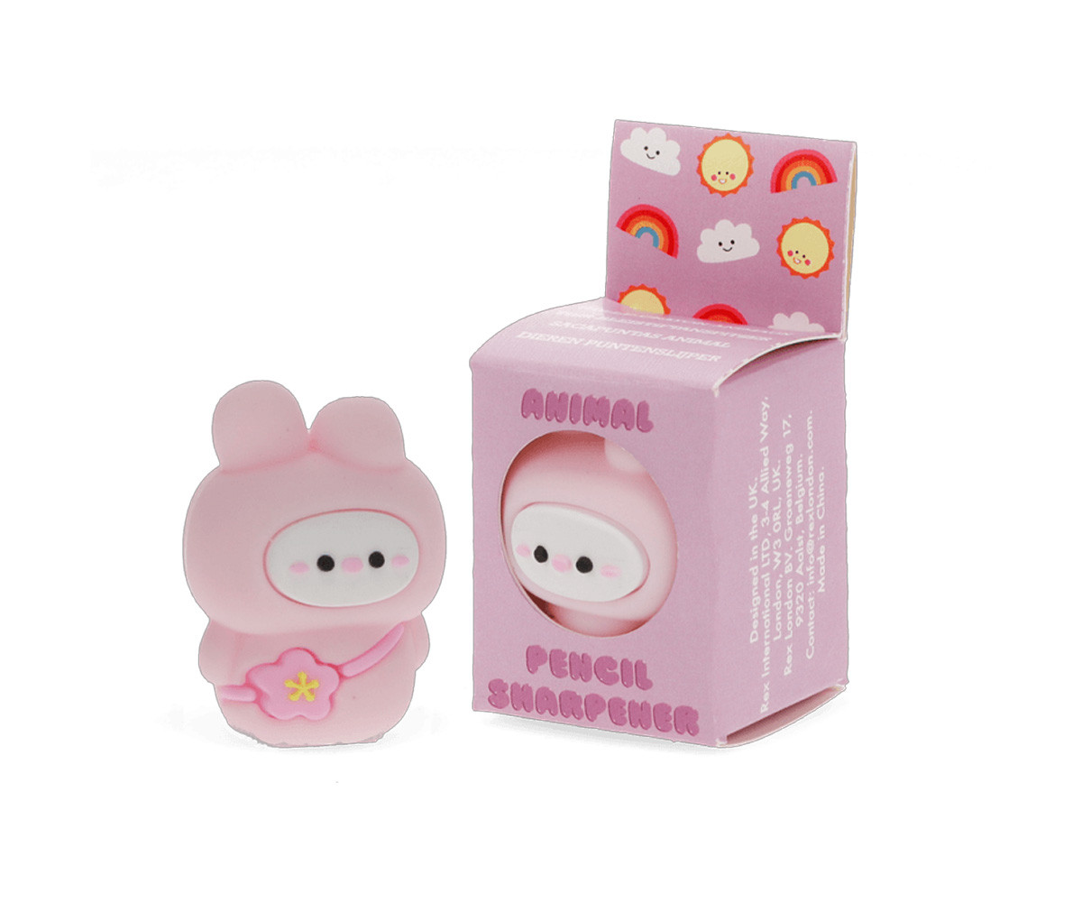 Sacapuntas Infantil Conejita Rosa