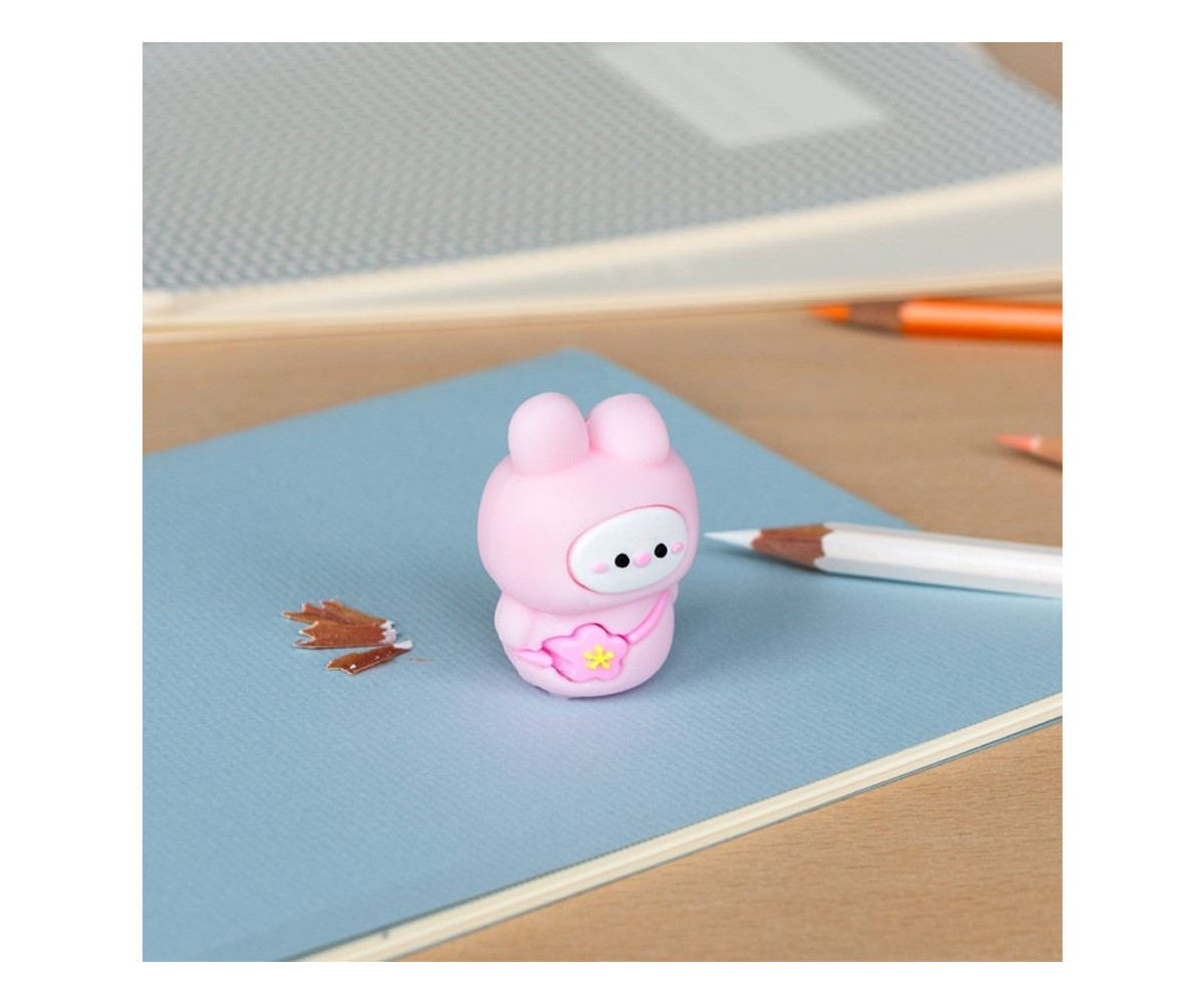 Sacapuntas Infantil Conejita Rosa