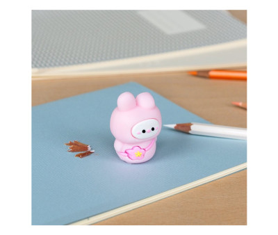 Sacapuntas Infantil Conejita Rosa