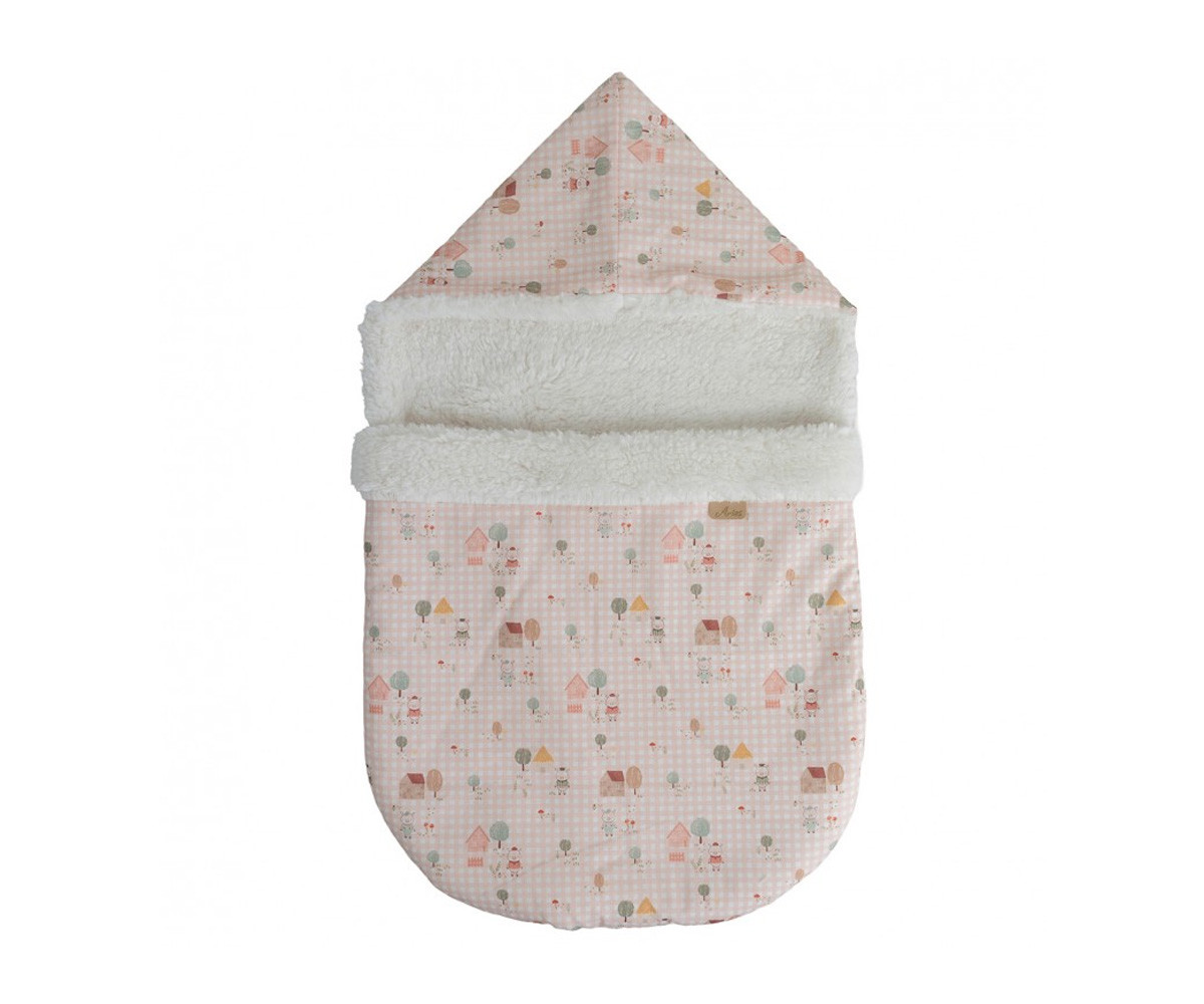Muñeco Reborn Kira Rosa 45cm con Saco de Dormir
