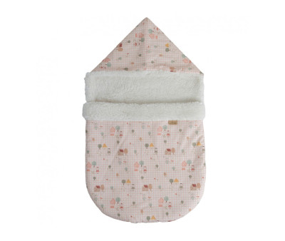 Muñeco Reborn Kira Rosa 45cm con Saco de Dormir