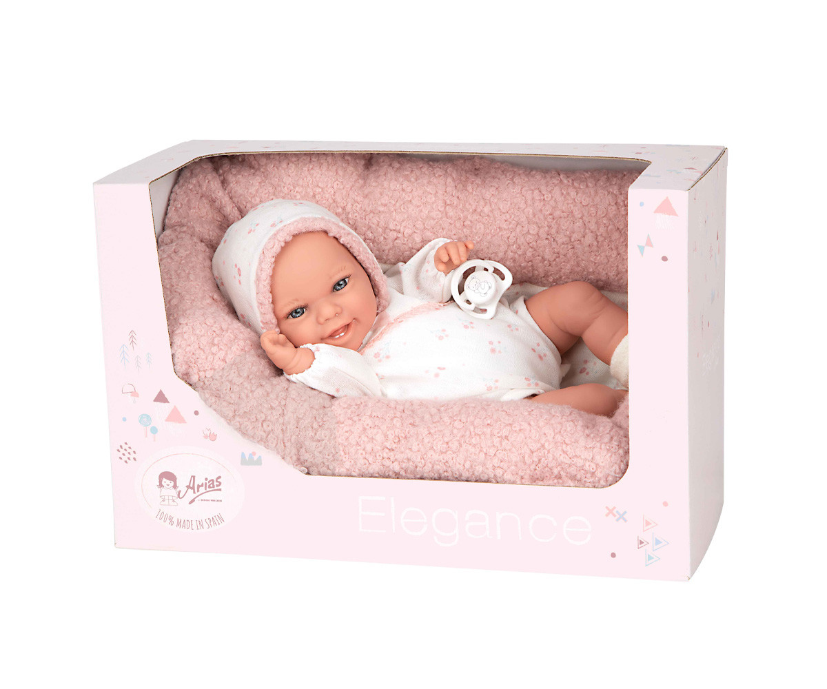 Muñeca Elegance Babyto Rosa 35 cm con Cojín