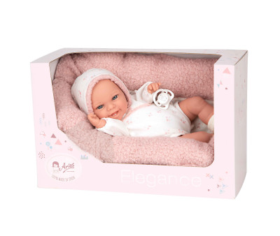 Muñeca Elegance Babyto Rosa 35 cm con Cojín