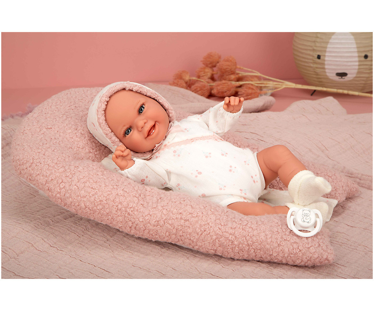 Muñeca Elegance Babyto Rosa 35 cm con Cojín