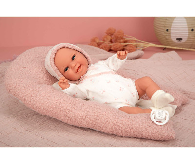 Muñeca Elegance Babyto Rosa 35 cm con Cojín