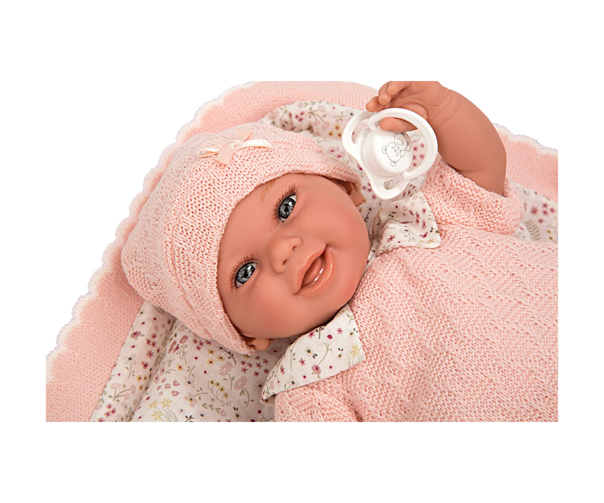 Muñeca Elegance 35 cm Baby to Rosa con Manta