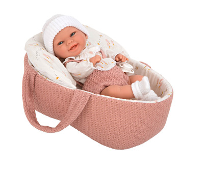 Muñeco Elegance Babyto Rosa 33cm con Capazo