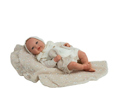 Muñeco Reborn Camila 45cm con Manta y Doudou