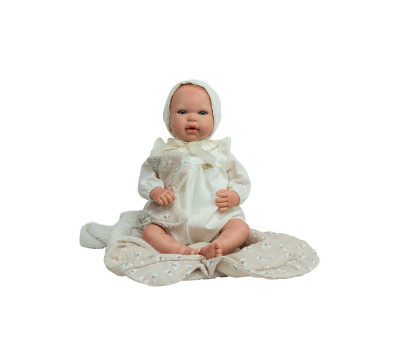 Muñeco Reborn Camila 45cm con Manta y Doudou