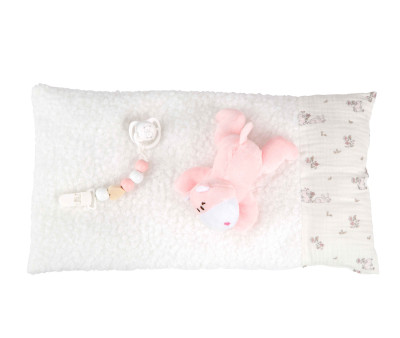 Reborn Lucía 45 cm con cojín y peluche