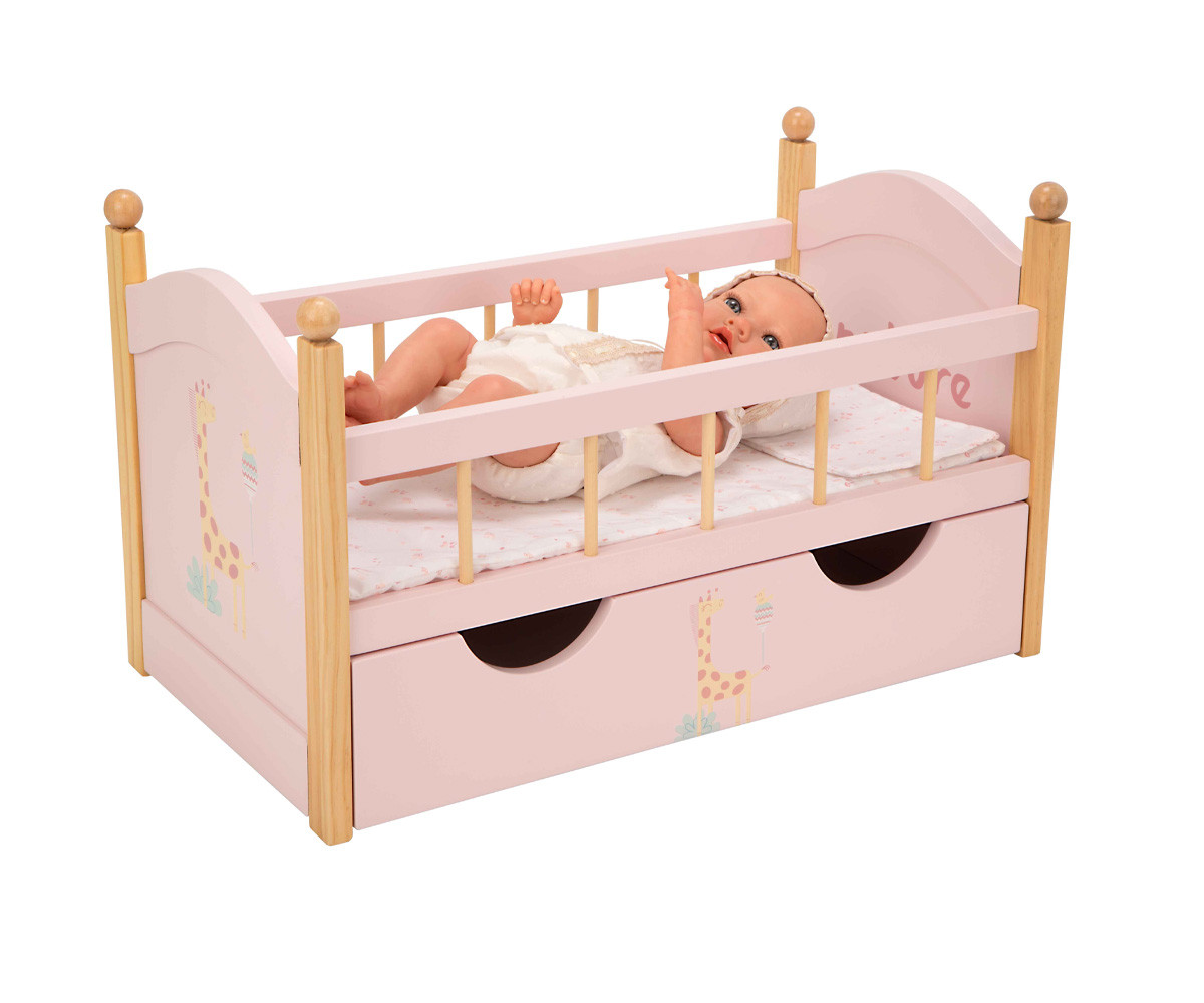 Cama con Cajón Nature para Muñecas
