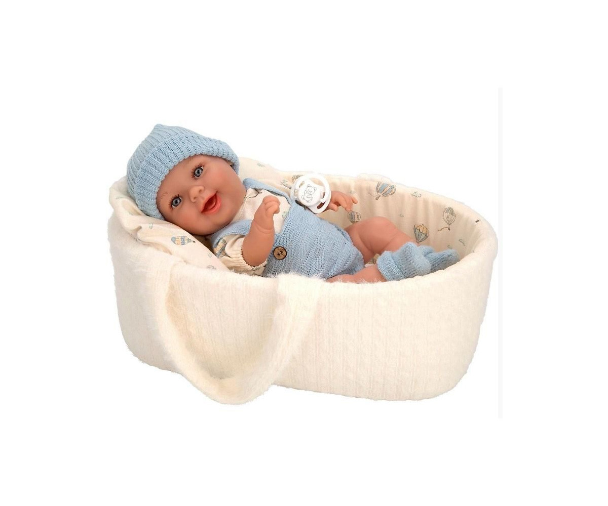 Muñeca Elegance Gadi Azul 33cm con Capazo