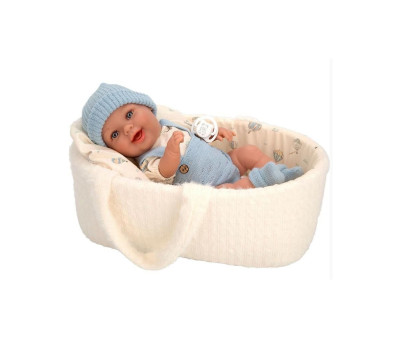 Muñeca Elegance Gadi Azul 33cm con Capazo