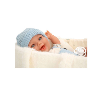 Muñeca Elegance Gadi Azul 33cm con Capazo