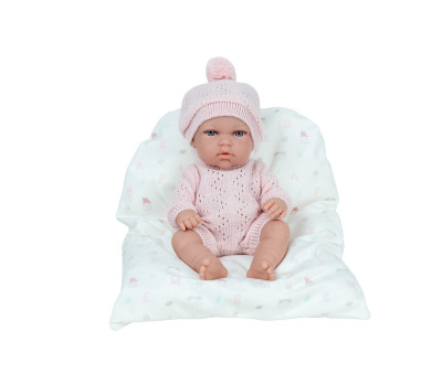 Muñeca Elegance 30cm Natal Rosa con Cojín