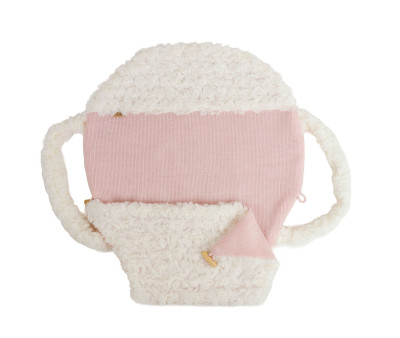 Muñeca Reborn Mabel Rosa 35cm con Saco Portabebé