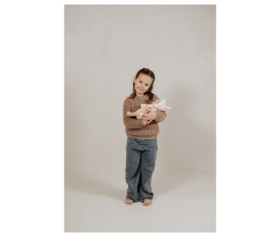 Muñeca Reborn Mabel Rosa 35cm con Saco Portabebé