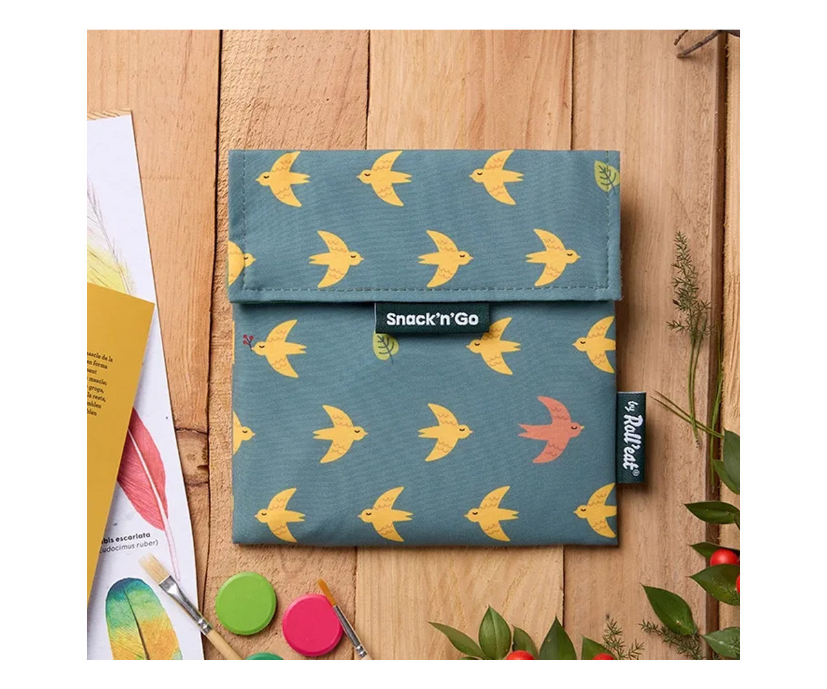 Porta Alimentos Snack'n Go Animals Bird