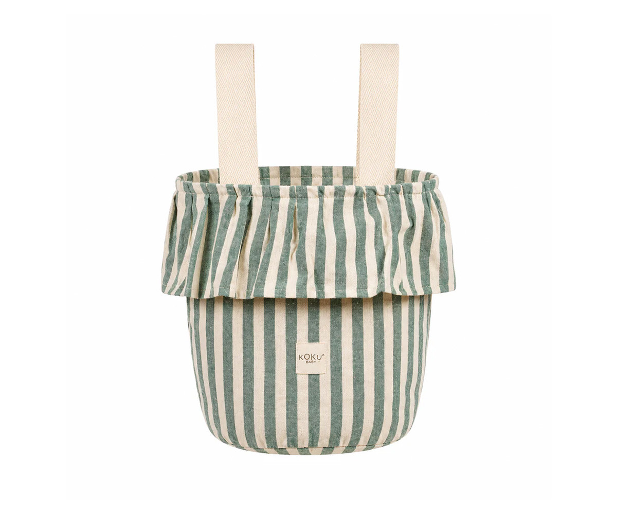 Bolso Basket Stripe Green