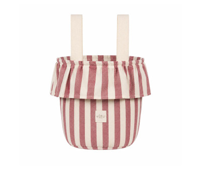 Bolso Basket Stripe Granate
