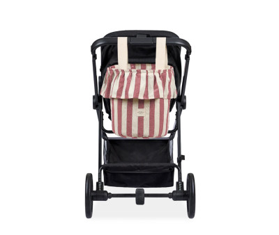 Bolso Basket Stripe Granate
