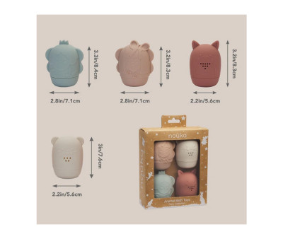 Juguetes de Baño Silicona Animal Fairy Collection