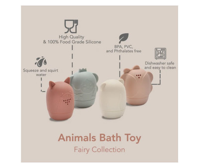 Juguetes de Baño Silicona Animal Fairy Collection