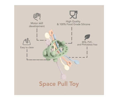 Juguete Sensorial Space Pull Light Spring
