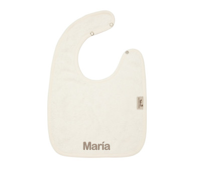 Babero Timboo Daisy White Personalizable