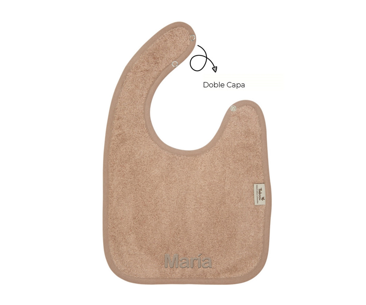 Babero Doble Timboo Savannah Sand Personalizable