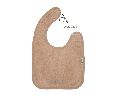 Babero Doble Timboo Savannah Sand Personalizable