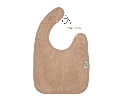 Babero Doble Timboo Savannah Sand Personalizable