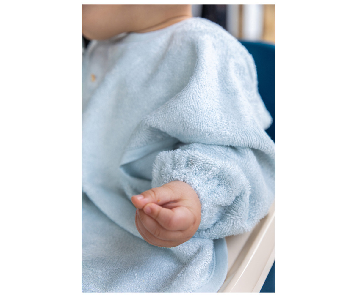 Babero con Mangas Timboo Riviera Blue Personalizable