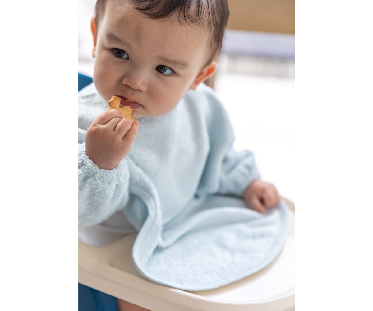 Babero con Mangas Timboo Riviera Blue Personalizable
