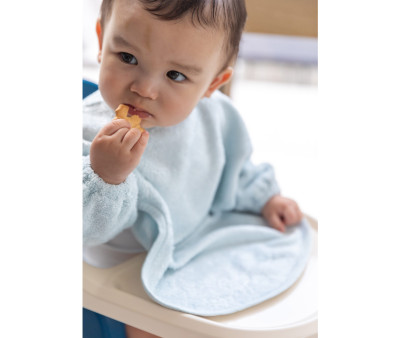 Babero con Mangas Timboo Riviera Blue Personalizable
