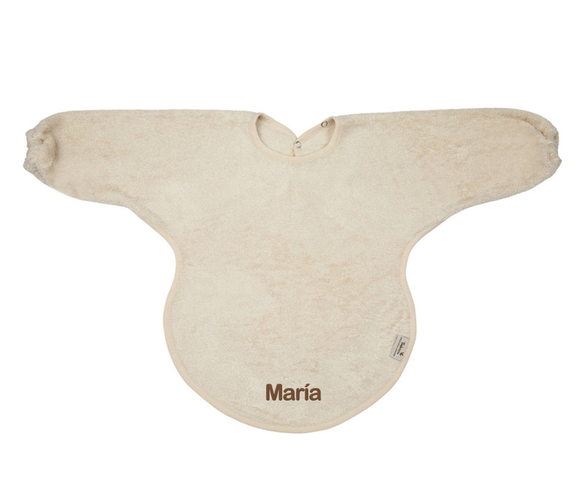 Babero con Mangas Timboo Frosted Almond Personalizable
