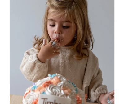 Babero con Mangas Timboo Frosted Almond Personalizable