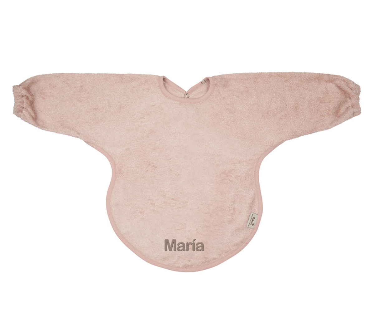 Babero con Mangas Timboo Misty Rose Personalizable