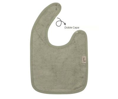 Babero Doble Timboo Whisper Green Personalizable