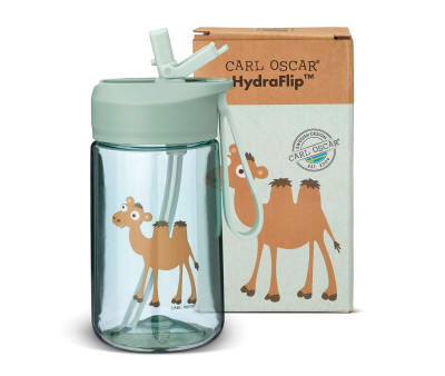 Botella de Plástico Hydraflip 0.4L Green Camel