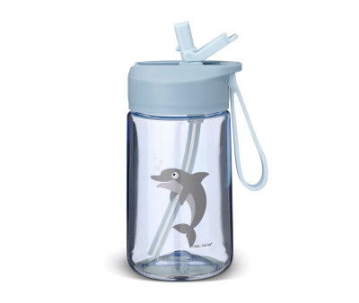 Botella de Plástico Hydraflip 0.4L Blue Dolphin
