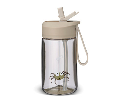 Botella de Plástico Hydraflip 0.4L Greige Spider